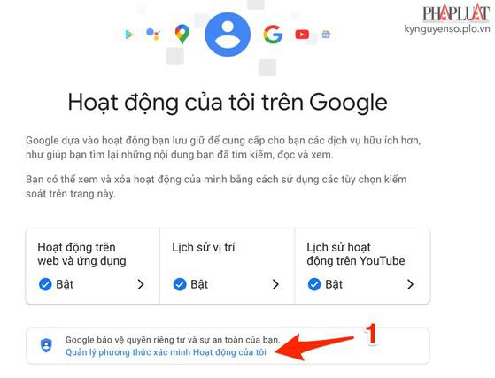 Cách hạn chế bị rò rỉ lịch sử hoạt động trên Google - 1