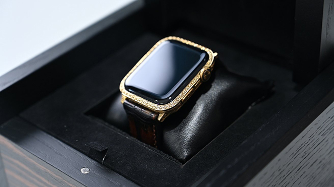 Cận cảnh Apple Watch Series 6 Aurum nạm vàng 24K, giá gần 140 triệu - 4