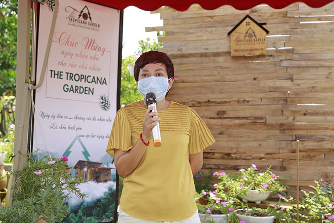 Bà Đặng Nguyễn Thùy Trang – Đại diện chủ đầu tư chia sẻ tại sự kiện