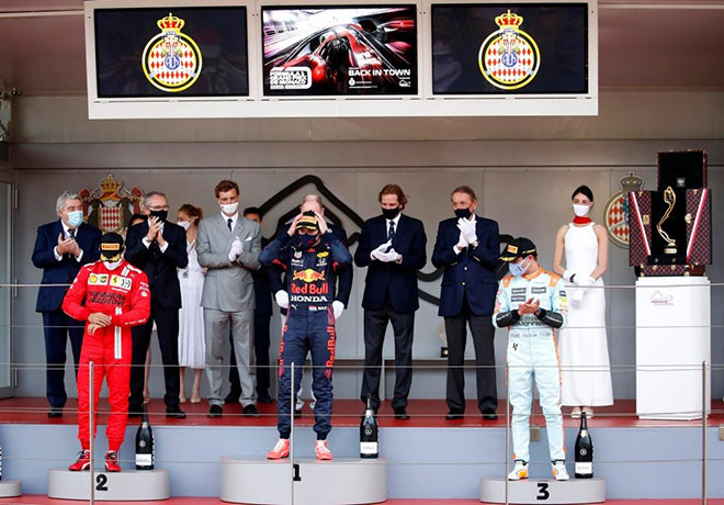 Bục trao giải&nbsp;Monaco GP