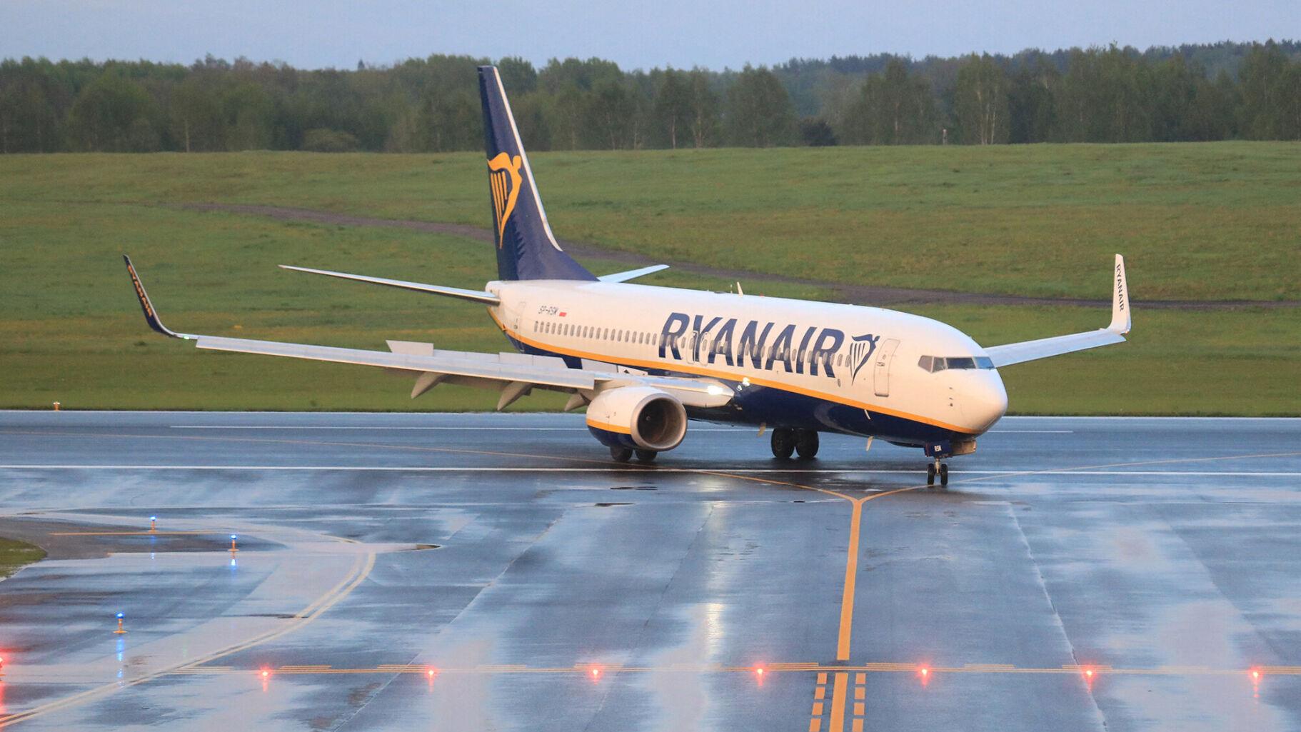 Máy bay của hãng hàng không Ryanair hạ cánh ở thủ đô Minsk, Belarus.