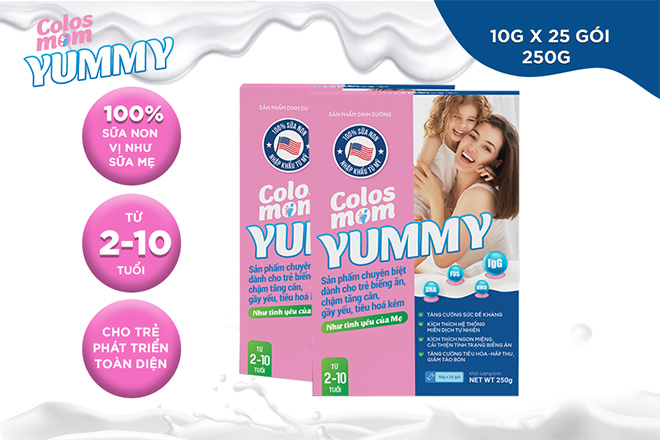Colosmom Yummy – 3 tầng “miễn dịch” cho con một hệ tiêu hóa và sức đề kháng khỏe mạnh - 1