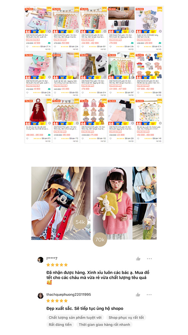 Các items phụ kiện ấn tượng được shop bán chỉ chưa đến 100K trên Shopee