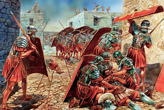 Trong cuộc chiến cuối cùng với người Do Thái, các chiến binh La Mã tinh nhuệ hứng chịu tổn thất nặng nề.