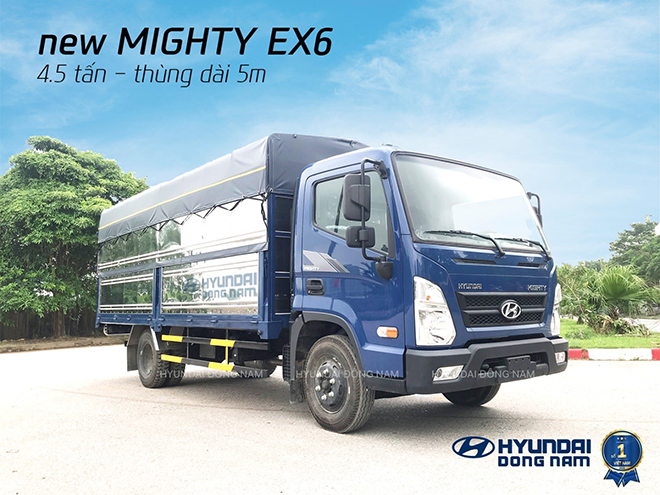 Hiện nay chỉ có Hyundai Đông Nam phân phối Mighty EX6 trực tiếp từ nhà máy tại khu vực miền Bắc và miền Trung, được biết Hyundai Đông Nam là đại lý có doanh số bán hàng tốt nhất toàn quốc năm 2020.
