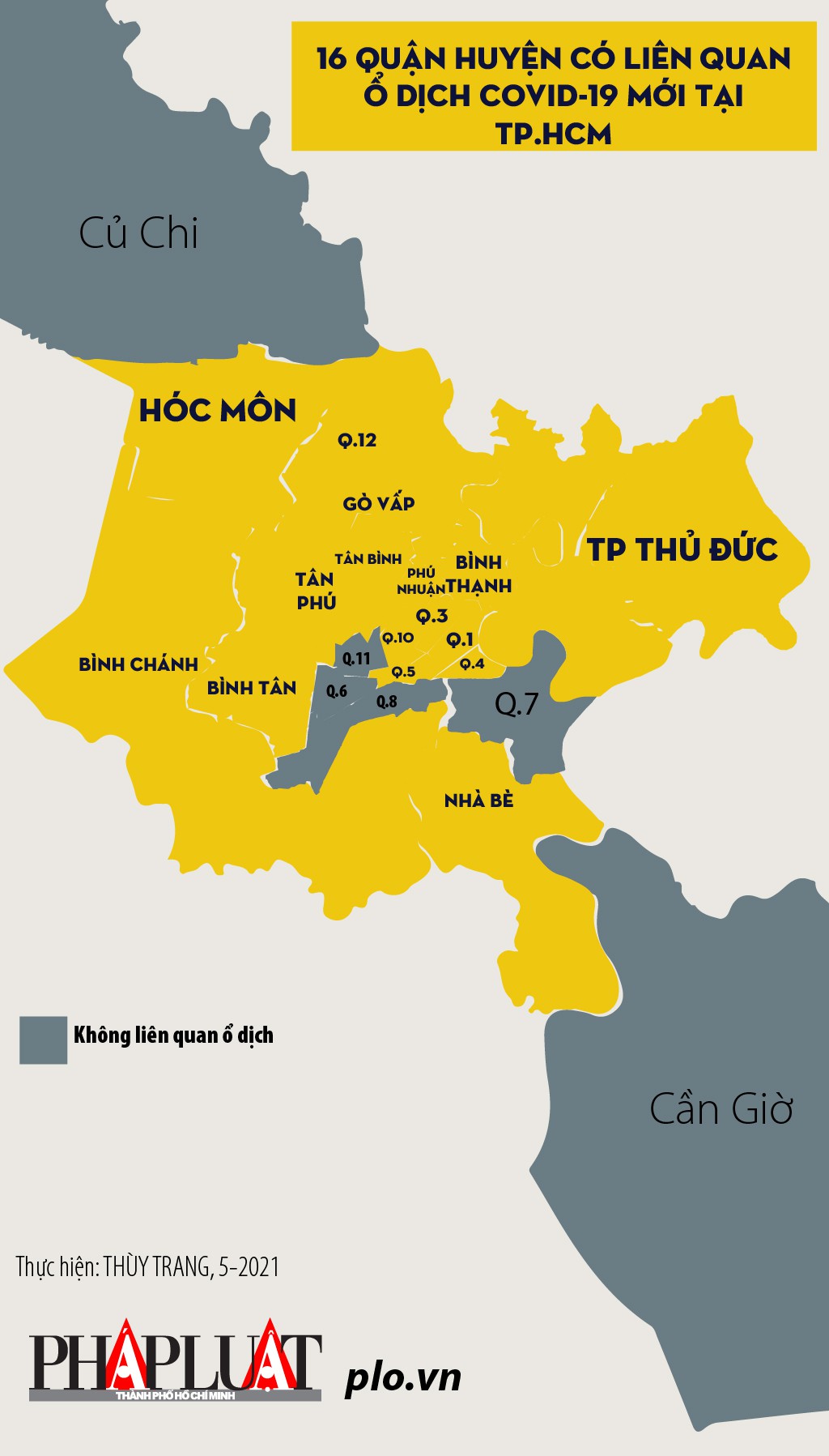 TP.HCM: 16 quận huyện có liên quan đến ổ dịch mới - 1