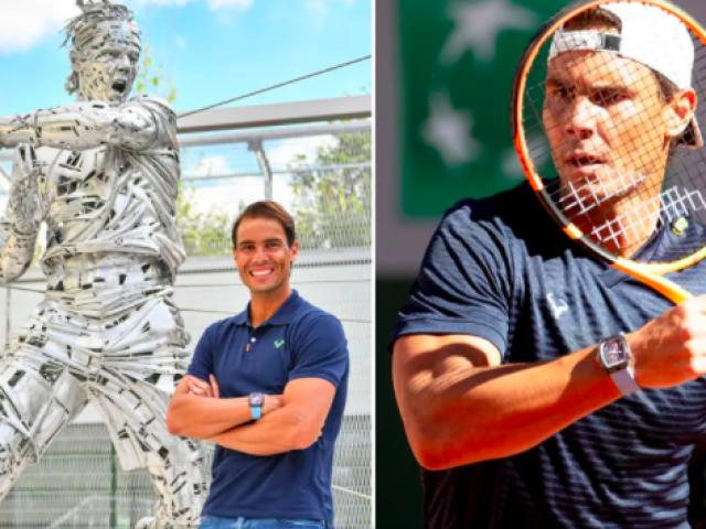Thể thao - Tượng Nadal ở Roland Garros: Bị chê giống Del Potro, Rafa đẹp trai hơn