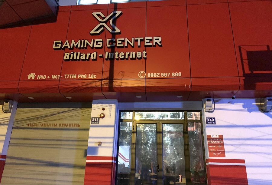 Cơ sở kinh doanh trò chơi điện tử X Gaming Center.