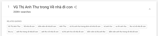 'Vũ Thị Anh Thư trong Về nhà đi con' đang là trend mới trên mạng internet.