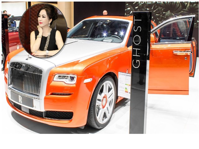 Lóa mắt siêu xe hàng chục tỷ Roll-Royce Ghost màu cam của bà chủ Đại Nam