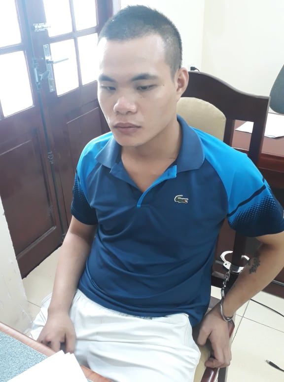 Ngô Văn Phương tại trụ sở công an