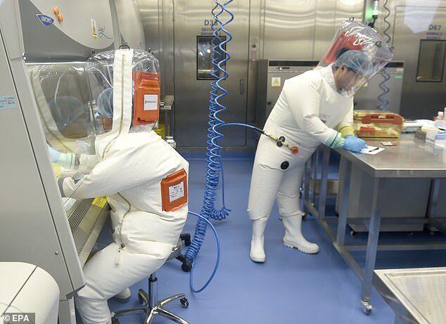Bên trong phòng thí nghiệm virus tại Vũ Hán - ảnh EPA