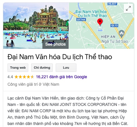 KDL Đại Nam của bà Phương Hằng, ông Dũng "lò vôi" nhận "bão 5 sao" trên Google Maps - 1