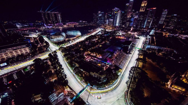 Đường đua F1 của Singapore.