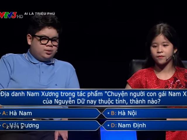 Giải trí - Người chơi nhỏ tuổi gây bất ngờ đến phút chót tại "Ai là triệu phú"