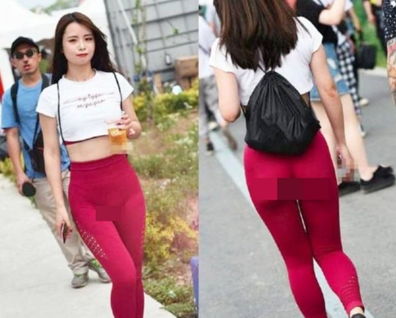 Nếu mặc không khéo, quần legging sẽ khiến hình ảnh của các cô gái kém duyên.