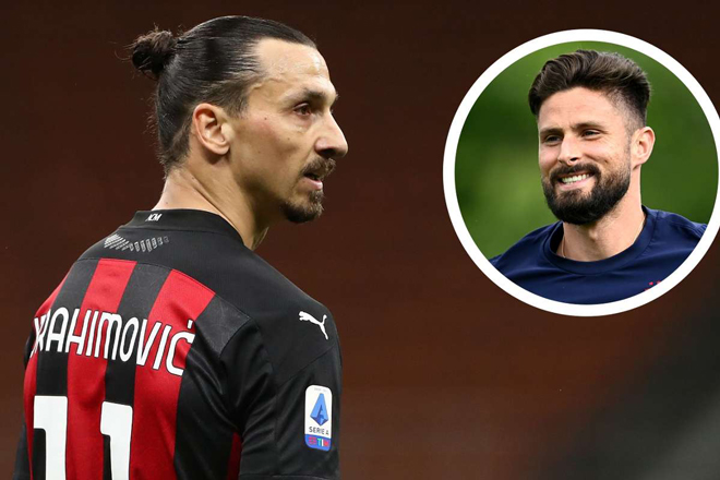 Ibrahimovic muốn Giroud chuyển tới AC Milan