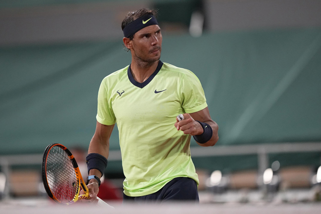 "Vua đất nện" Rafael Nadal có một trận đấu đầy bản lĩnh