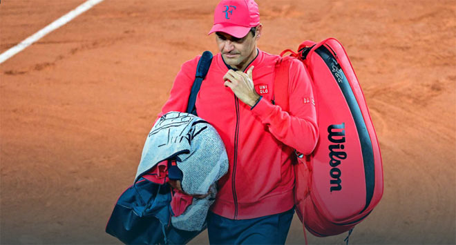 Hạt giông số 8 Roger Federer đột ngột bỏ Roland Garros ngay trước trận đấu ở vòng 4 gặp Matteo Berrettini