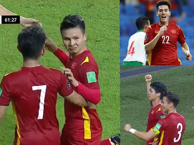 Việt Nam “xé lưới” Indonesia 4-0, bạn gái cũ làm điều bất ngờ khi Quang Hải ghi bàn