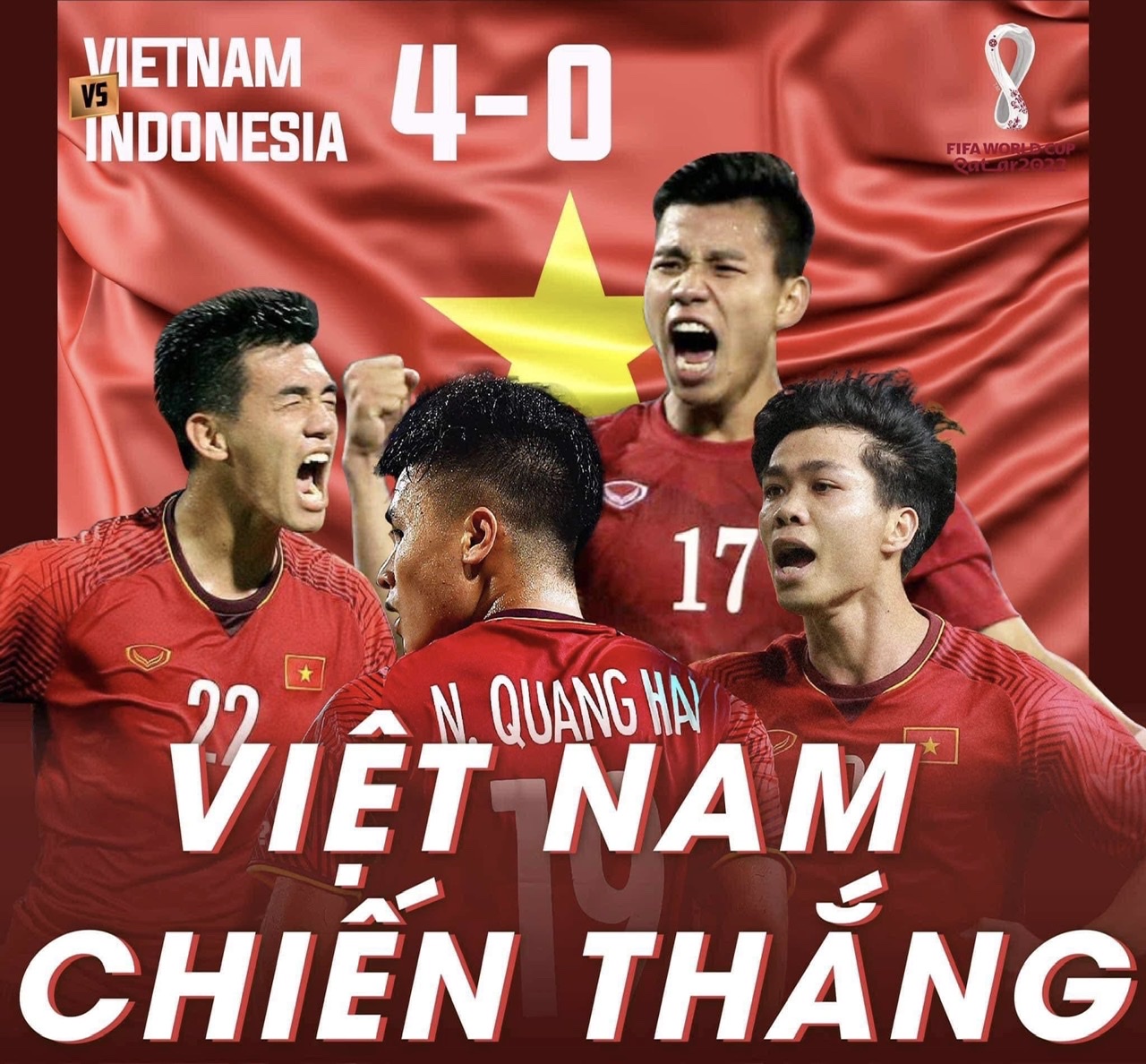 Việt Nam “xé lưới” Indonesia 4-0, bạn gái cũ làm điều bất ngờ khi Quang Hải ghi bàn - 12