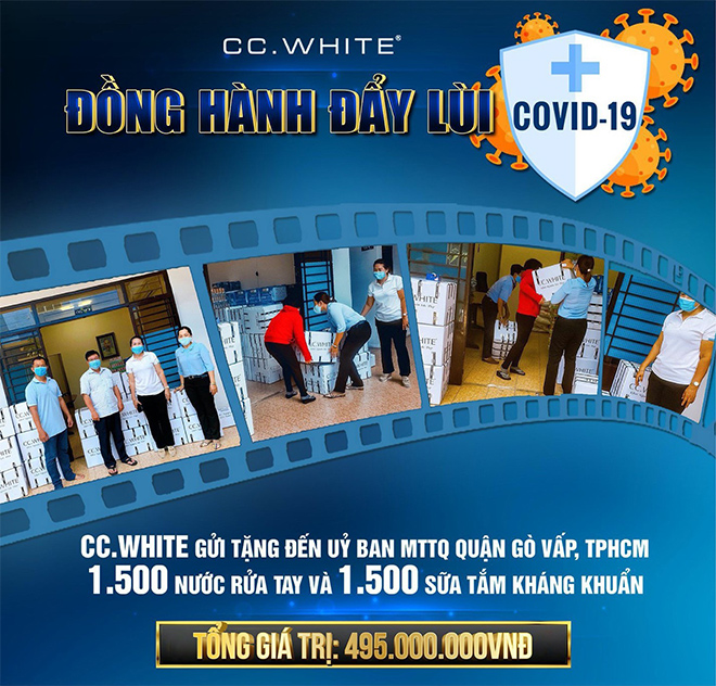 CC.White trao tặng 3.000 nước rửa tay và sữa tắm kháng khuẩn hỗ trợ Gò Vấp chống dịch Covid-19 - 1