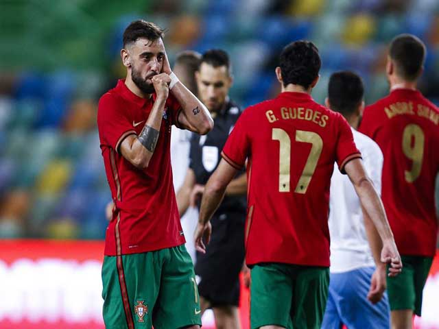 Bóng đá - Bruno Fernandes ghi cú đúp chói sáng, mơ vượt mặt Ronaldo ở EURO 2021