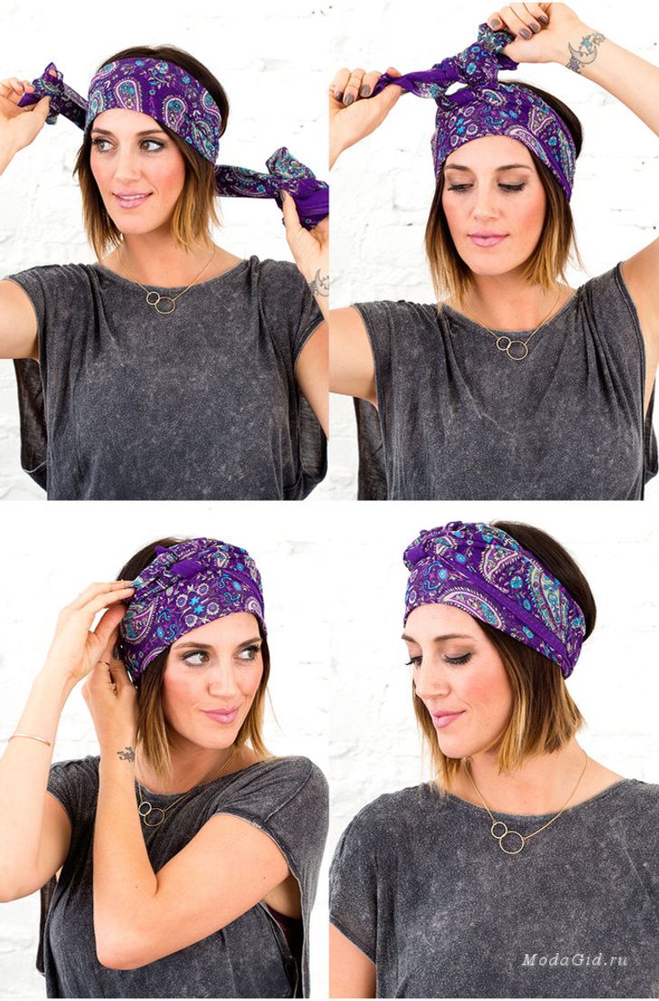 10 cách buộc khăn turban giúp nàng tạo kiểu tóc cực đẹp - 3