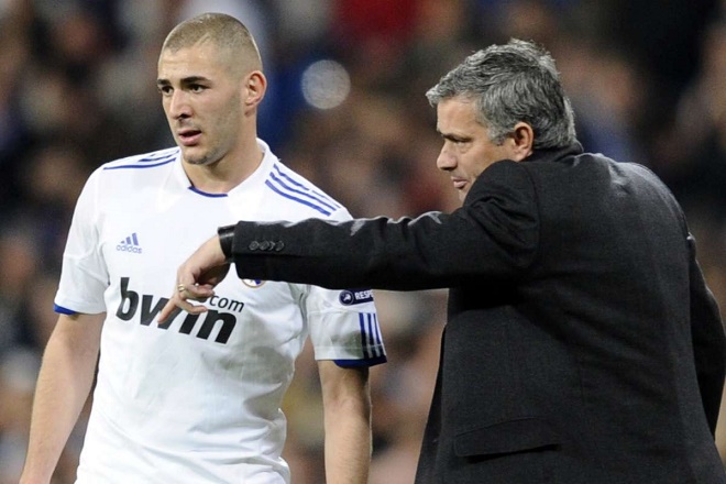 Mourinho từng dẫn dắt Benzema tại Real Madrid