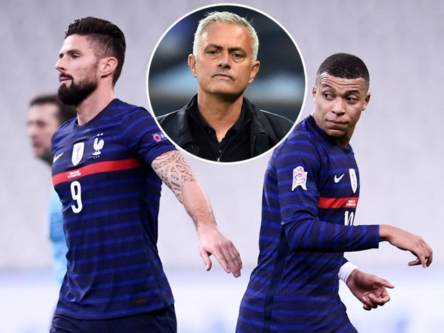 Bóng đá - ĐT Pháp lục đục vì Mbappe mâu thuẫn với Giroud, Mourinho "đổ thêm dầu vào lửa"