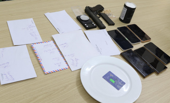 Tang vật thu giữ tại hiện trường