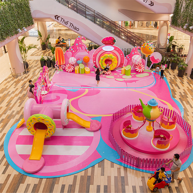 Gợi ý những dáng check-in cực xịn tại “Vùng đất kẹo ngọt" Aeon Mall Hà Đông - 1