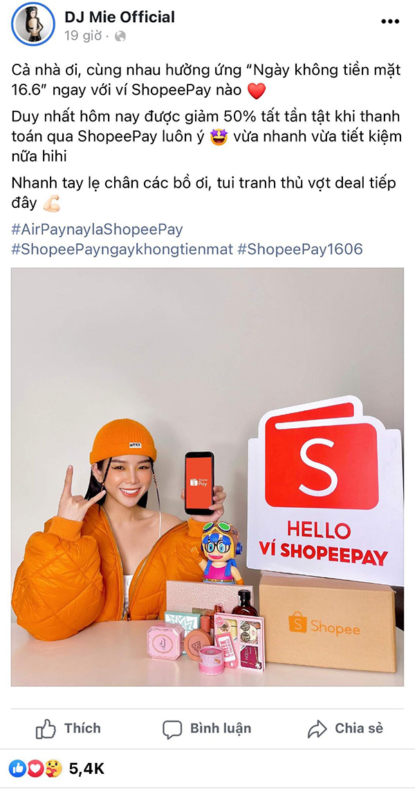 Sao Việt rủ nhau thanh toán không tiền mặt cùng ShopeePay - 3