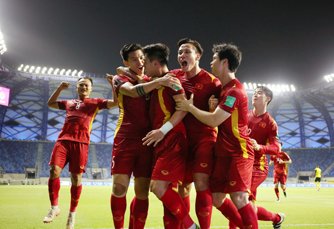 ĐT Việt Nam lần đầu tiên trong lịch sử lọt vào vòng loại cuối cùng khu vực châu Á – FIFA World Cup. Ảnh VFF.