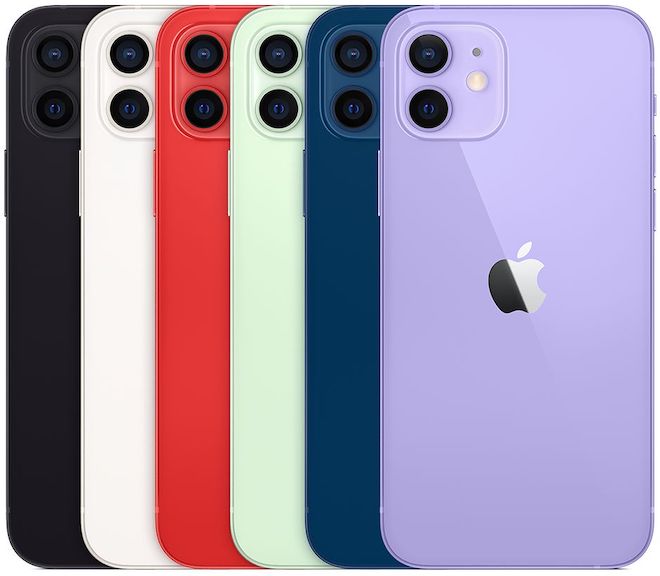 Những tùy chọn màu sắc đa dạng cho iPhone 12.