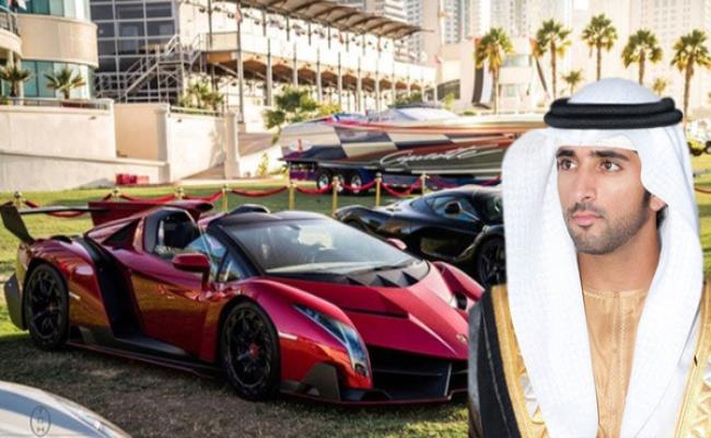 Trong bộ sưu tập của Hoàng thái tử có những chiếc siêu xe “khủng” như Lamborghini Veneno Roadster - mẫu xe cực hiếm trên thế giới, McLaren P1, Ferrari LaFerrari, Aston Martin One-77, Ferrari F12 Berlinetta và Bugatti Veyron Grand Sport Vitesse.
