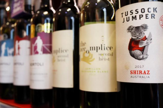 Úc đệ đơn khiếu nại lên WTO về việc Trung Quốc áp thuế chống bán phá giá với rượu vang xuất khẩu của Úc. Ảnh: Reuters
