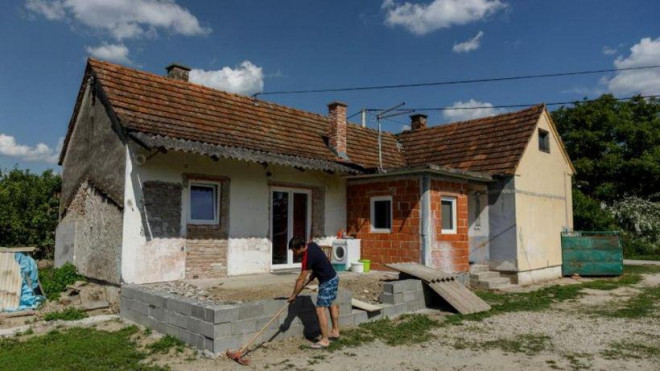 Một căn nhà được chào bán trong chương trình bán nhà giá gần 4.000 đồng của thị trấn Legrad.