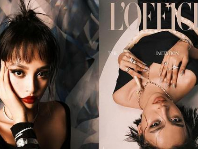 Thời trang - Hoa hậu Tiểu Vy trang điểm cực khác lạ, cầm rắn làm đạo cụ trên bìa tạp chí L’OFFICIEL