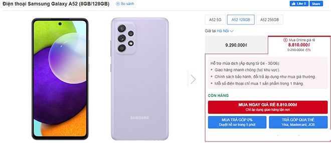 Galaxy A52 bá đạo giảm xuống hơn 8 triệu, có nên mua không? - 1