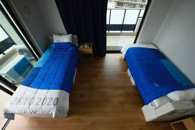 Giường Olympic bằng giấy cứng
