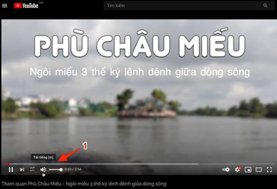 Bật âm thanh trong video YouTube. Ảnh: MINH HOÀNG