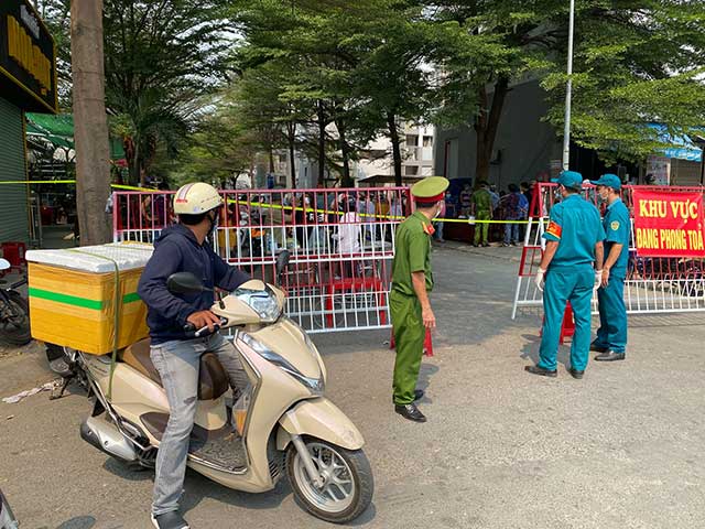 Nhiều cán bộ công an thành F1 vì tiếp xúc với trường hợp dương tính với SARS-CoV-2. (Ảnh minh họa)