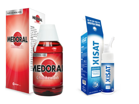 Hai sản phẩm của MERAP - lá chắn kháng khuẩn bảo vệ cho đường mũi-họng