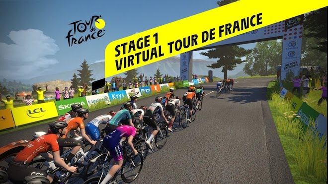 Giải đua xe đạp ảo Virtual Tour de France. (Nguồn:&nbsp;GrabTour)