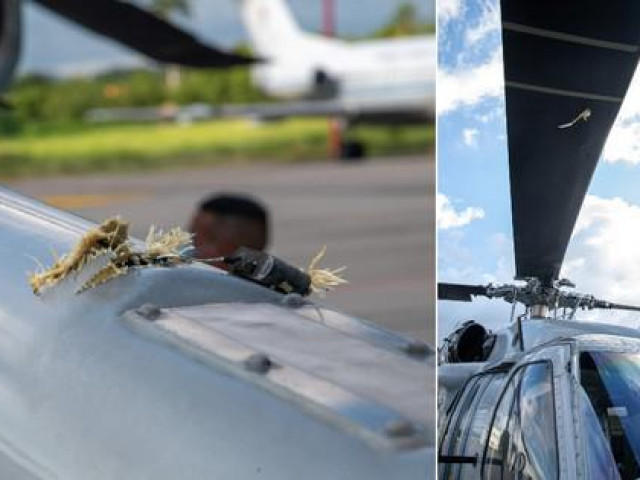 Thế giới - Trực thăng chở tổng thống và các bộ trưởng hàng đầu của chính phủ Colombia bị bắn