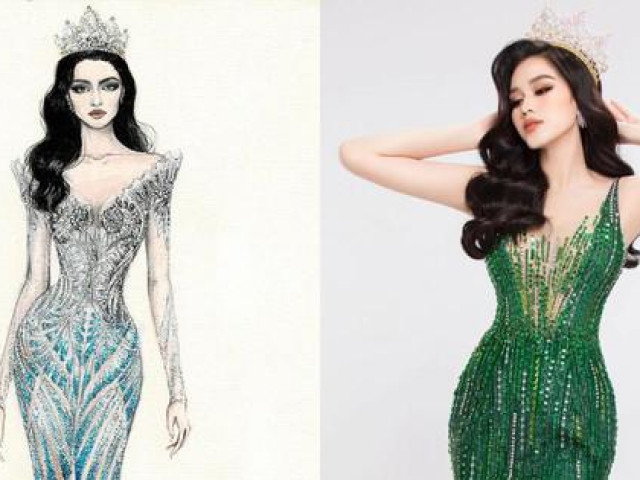Thời trang - Hé lộ thiết kế được cho là váy dạ hội của Đỗ Thị Hà ở Miss World khiến fans xôn xao