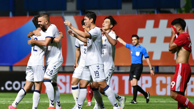 Rất tiếc Viettel đã thua bàn phút 91 từ pha đá phản lưới nhà của Nguyễn Thanh Bình. Ảnh: AFC