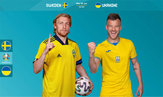 ĐT Thụy Điển và ĐT Ukraine quyết đấu vì tấm vé cuối cùng vào tứ kết EURO năm nay