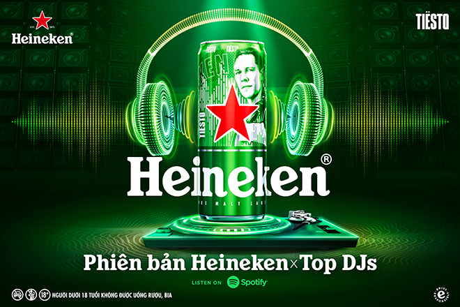 DJ vĩ đại nhất mọi thời đại Tiësto cùng dàn DJ hàng đầu thế giới bắt tay Heineken mang đến trải nghiệm âm nhạc EDM mới lạ